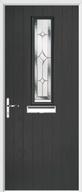 1 Square Composite Door regal sapphire glass