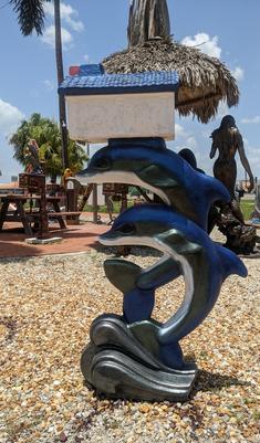 dolphin mailbox concrete
