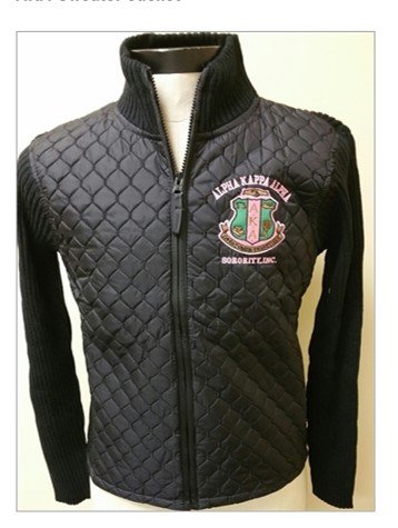 alpha kappa sweater jacket sorority apparel