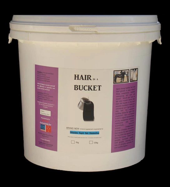 HAIR IN A BUCKET 2Kg, 3Kg, 10Kg Show Prep CQ