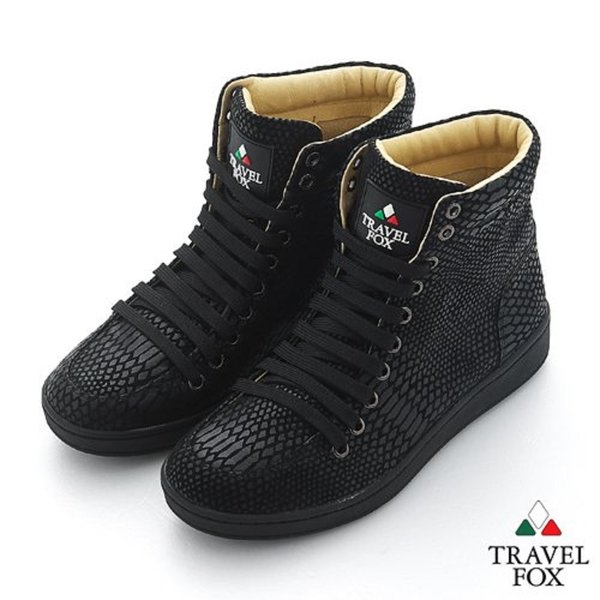 MEN'S NEW SPORTS 900 EMBOSSED SNAKE SKIN BLACK TRAVEL FOX SHOES ...