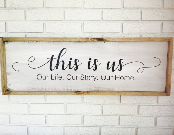 NEW This Is Us Rustic Wood Sign Oconee Sign Shack