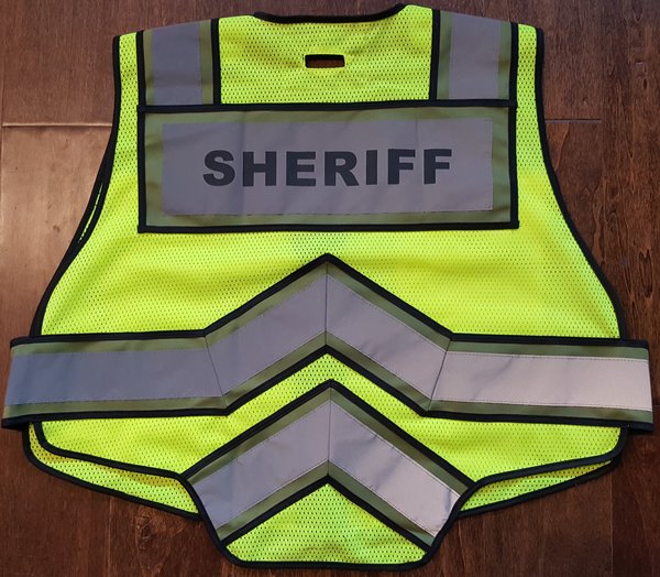 ULTRABRIGHT OLIVE SHERIFF PUBLIC SAFETY VEST FIRE NINJA Safety