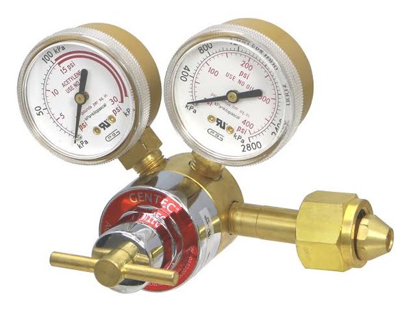 190Y-15-3 GENTEC Acetylene Cylinder Regulator CGA300 | TORCHTIPS.COM