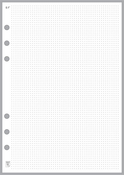a5 dot grid paper 010 handy forms llc