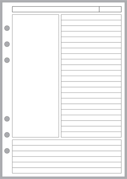 a5 note paper designed for the cornell notetaking system handy forms llc