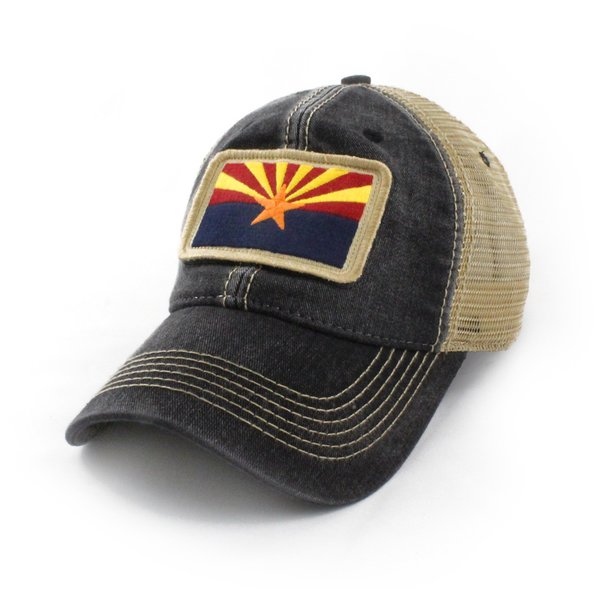 Arizona State Flag Hat, Black S.L. Revival Co