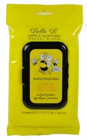 Bella B Breast Wipes, Nipple Nurture - 24 wipes