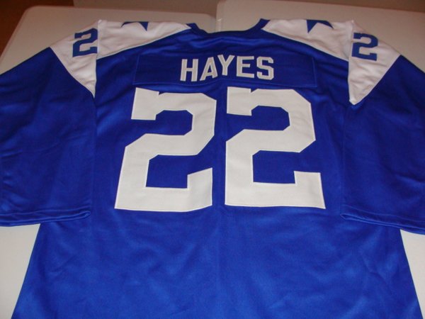 #22 BOB HAYES Dallas Cowboys NFL WR Blue L/S Throwback Jersey | Lone ...