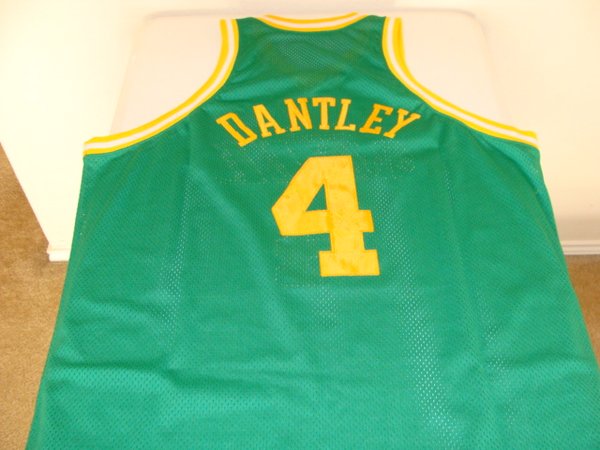 #4 ADRIAN DANTLEY Utah Jazz NBA Forward Green Throwback Jersey | Lone ...