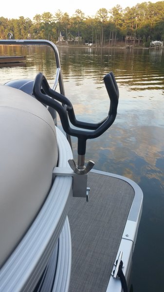 3/8" Rod Holder Clip 2 pack pontoon boat,rod holder 