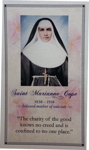 Saint Marianne Cope Prayer Card | Saint Marianne Cope Shrine and Museum ...