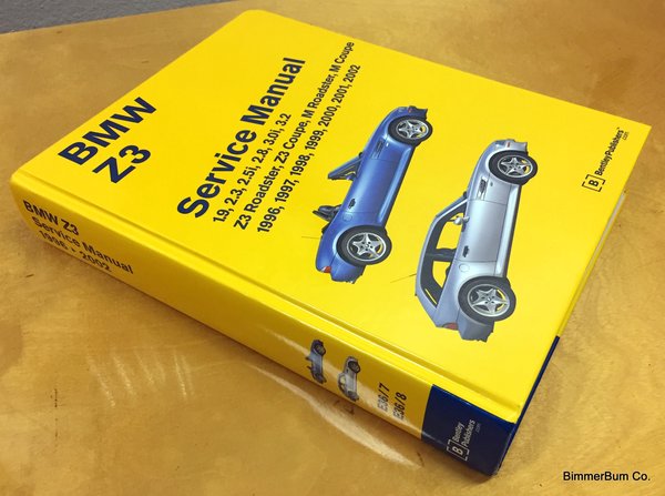 BMW Z3 Bentley Manual (Hard Cover) (BZ02) | BimmerBum Co ...