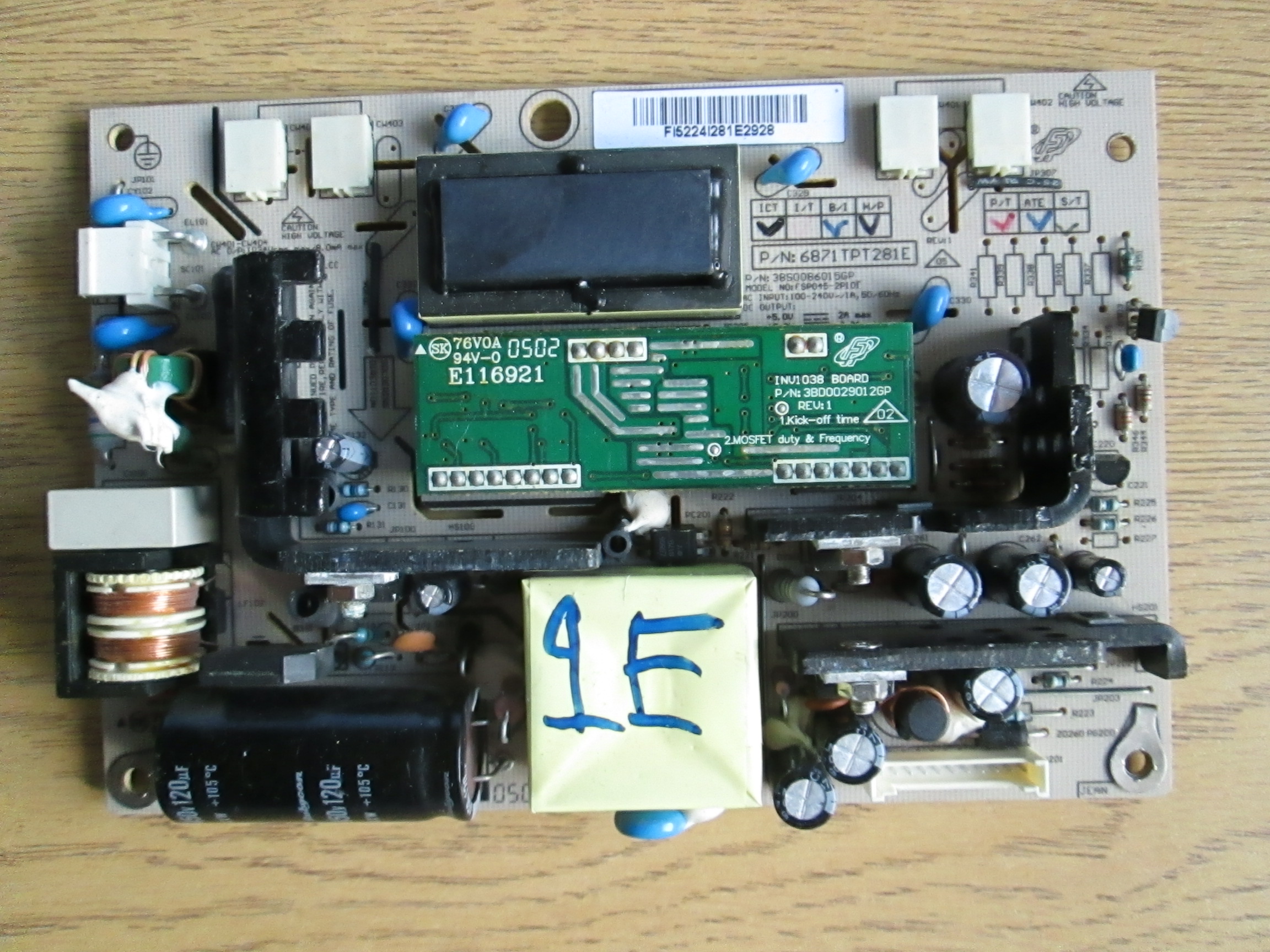 Fsp043 2pi01 схема блока питания