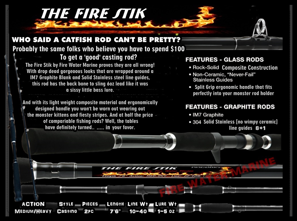 Favorite PBF Fire Stick Casting Rod, Medium-Heavy