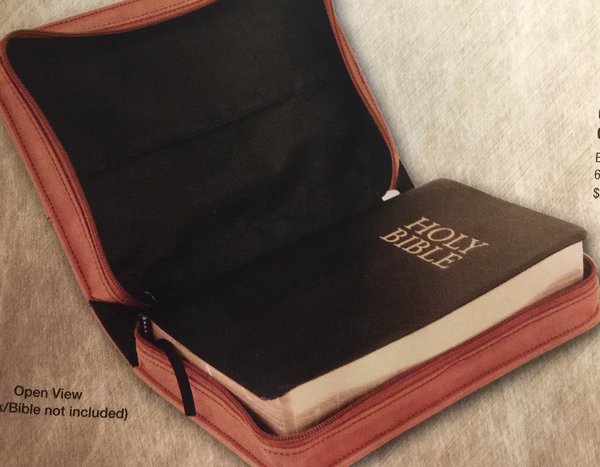 Download Leatherette Bible or Book Cover with Zipper Closure Item #JDGFT295L | JR Engraving