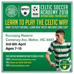 Expression of Interest Celtic FC Soccer Academy MELTON in APRIL 2018
