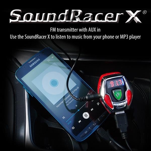 Air Racer V8 V10 V12 Kfz Motor Sound-Effekt Fm-Transmitter Mp3 Gadget Aux Klang 