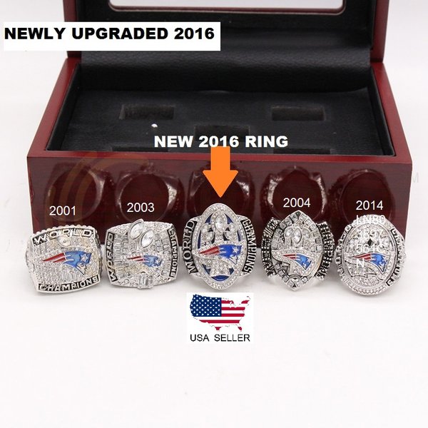 Buy New England Patriots Super Bowl Replica Ring Set of 5 