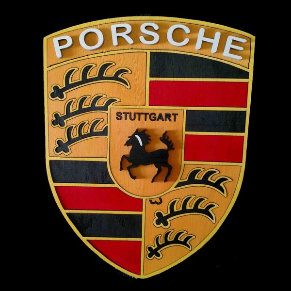 Porsche Wall Sign | Mdwoodcrafts Quality wood crafts for your home