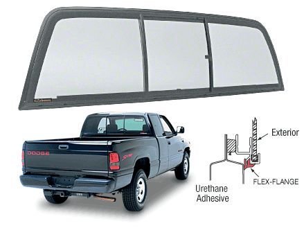 1994 - 2001 1500 DODGE RAM CRL BACK GLASS SLIDER 3 PANEL 94-02 25 ...