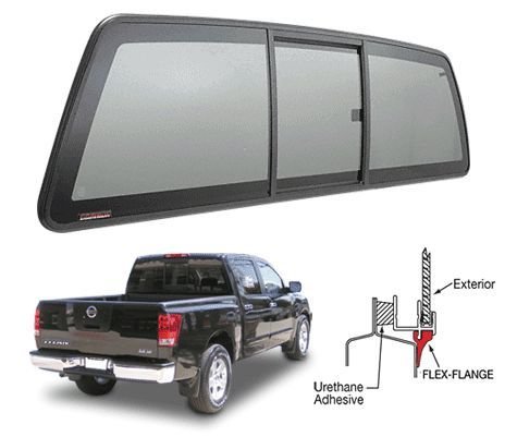 2004-2011 Nissan Titan Back Glass SLIDER Rear Window | Windshield ...