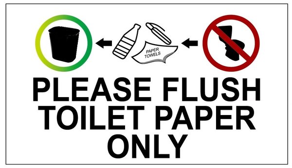 DOB SIGN:FLUSH TOILET PAPER ONLY SIGN (ALUMINUM DOB NYC SIGN 4X7) | HPD ...