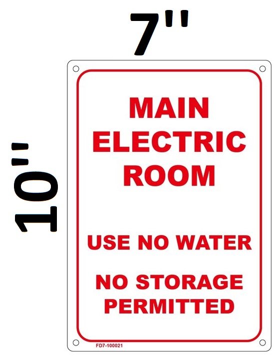 no electricity sign