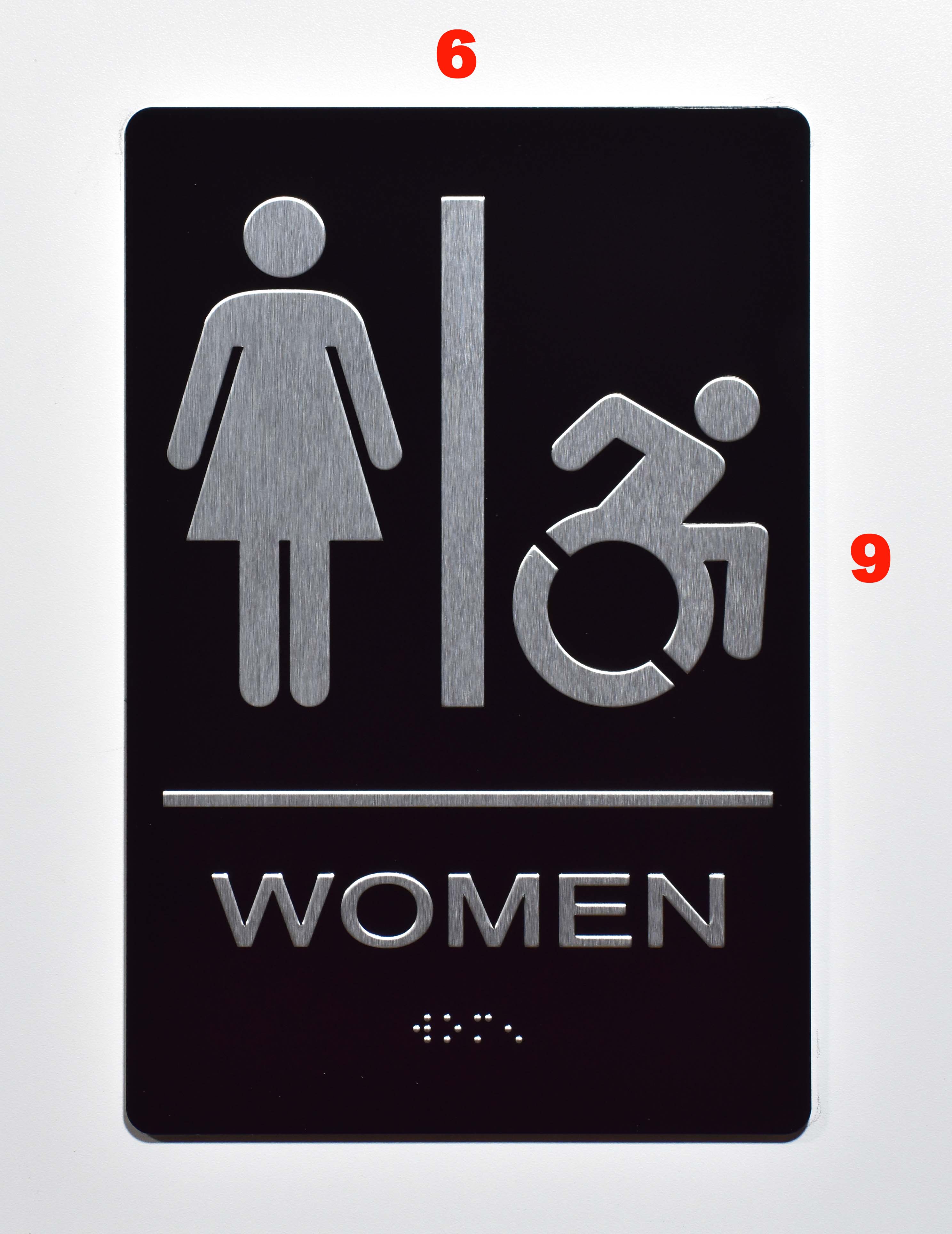 Women Accessible Restroom Sign Ada Sign The Sensation Line Dob