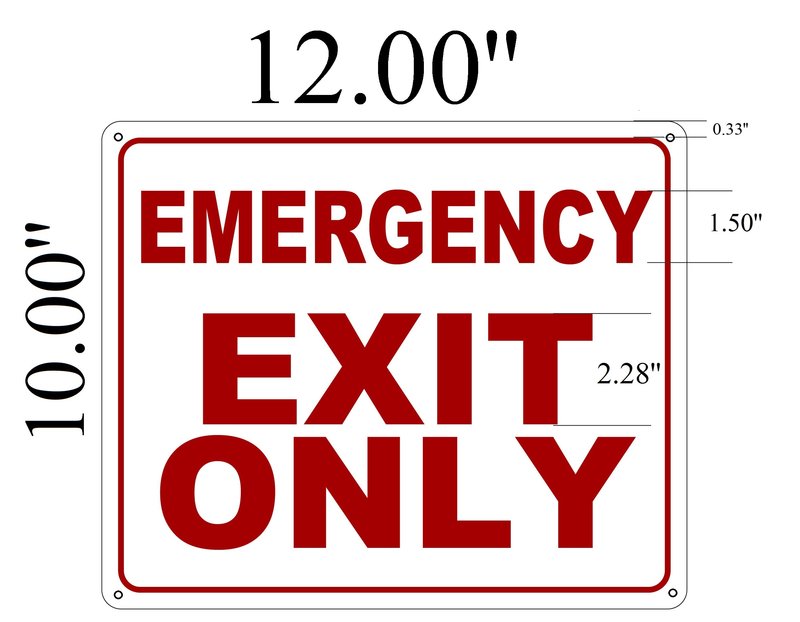 exit signs for buildings