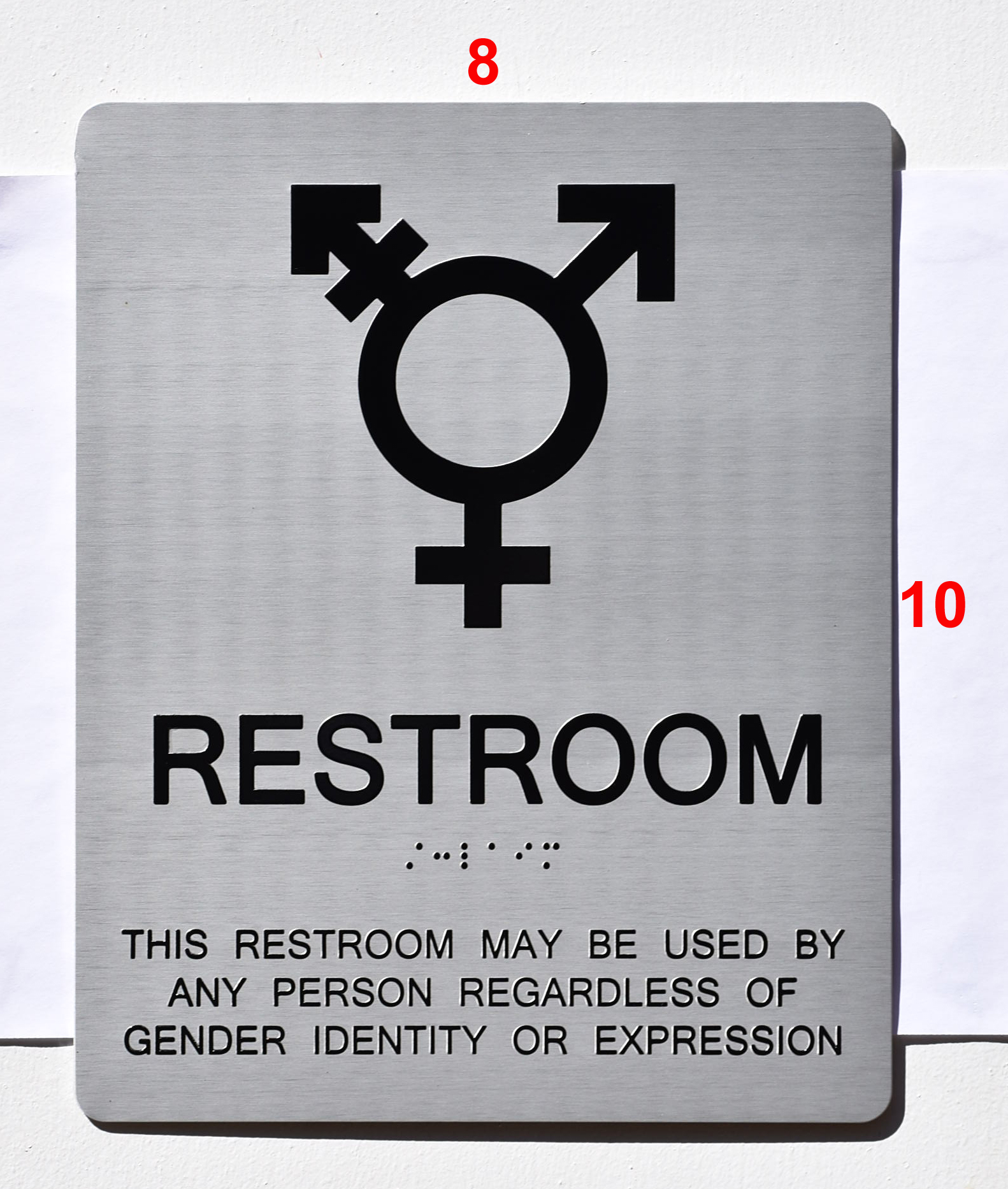 Restroom Directional Sign