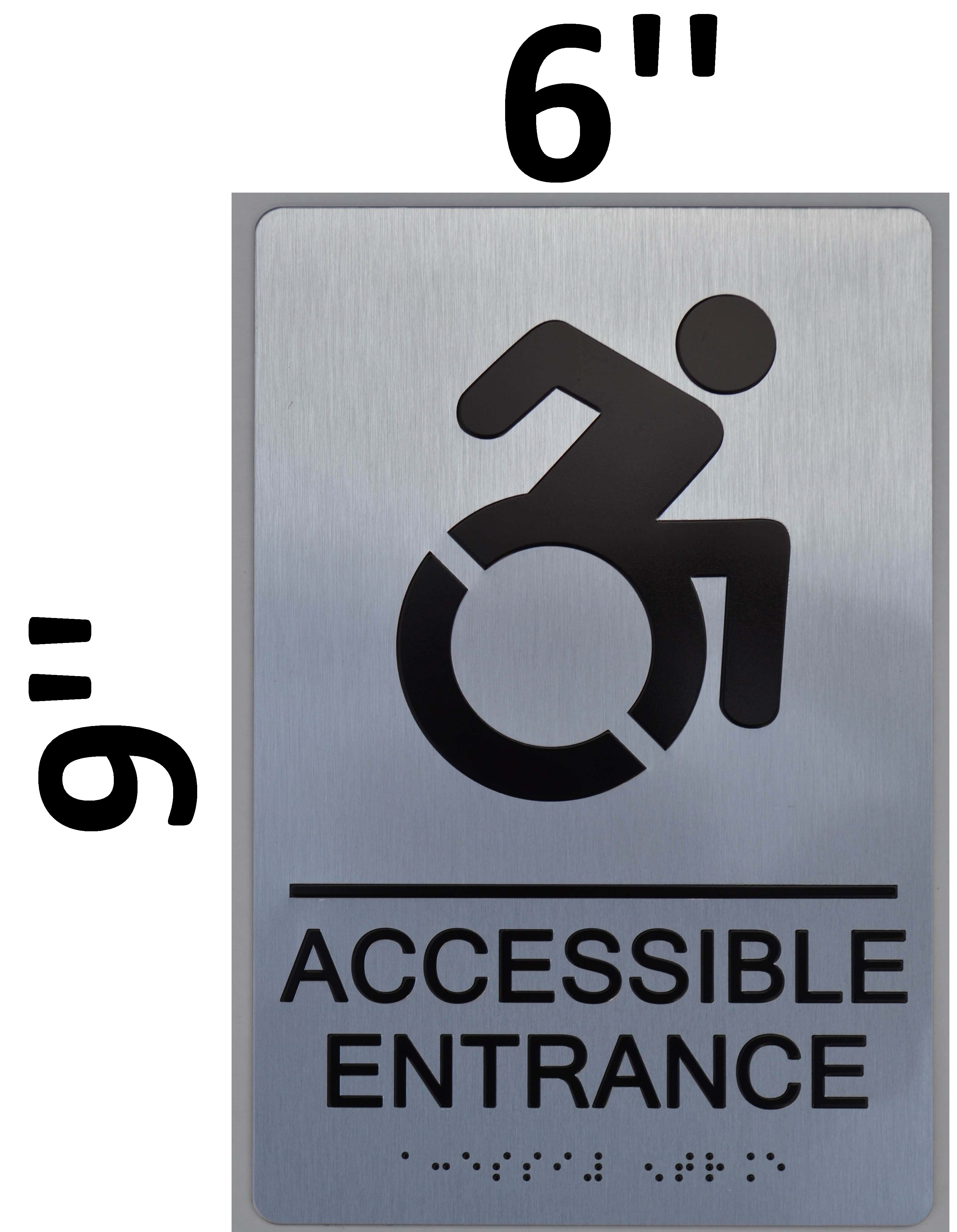 Accessible Entrance Directional Sign ADA Sign - The sensation lin | HPD ...