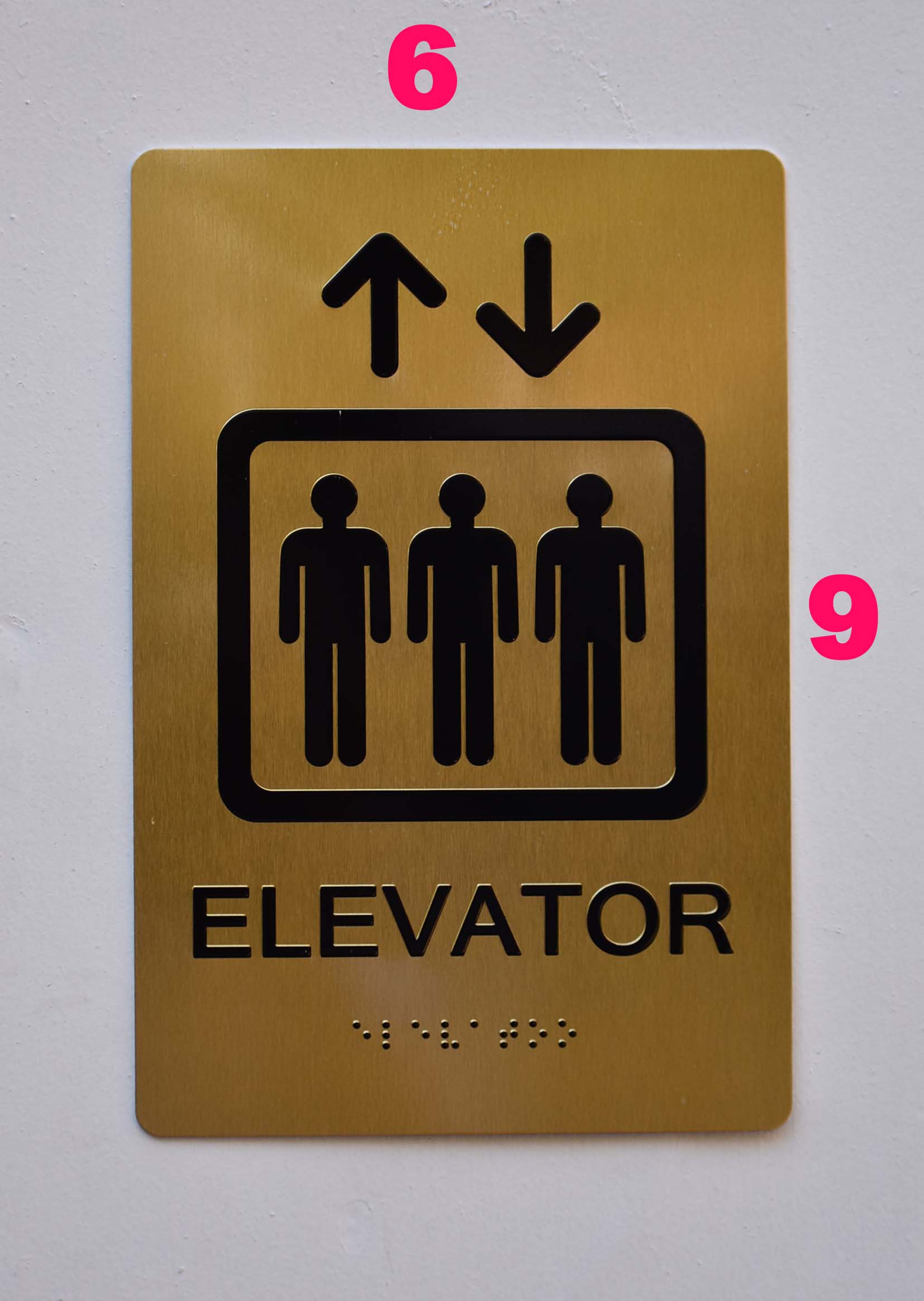 Elevator ADA SIGN - The sensation line | HPD SIGNS - THE OFFICIAL STORE