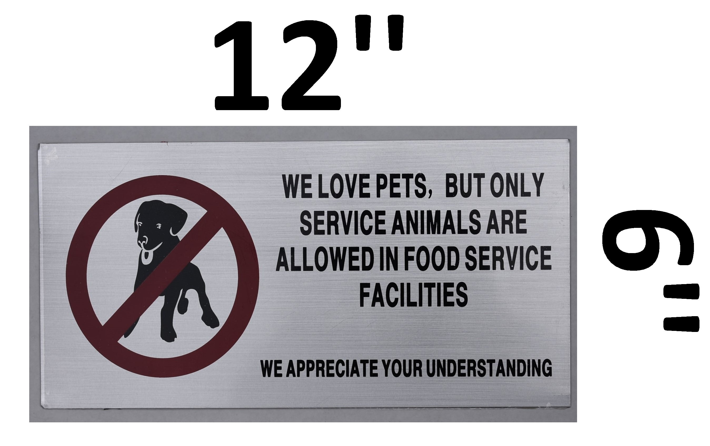 SERVICE ANIMALS ONLY NO PETS ALLOWED FOOD SERVICE FACILITY ...