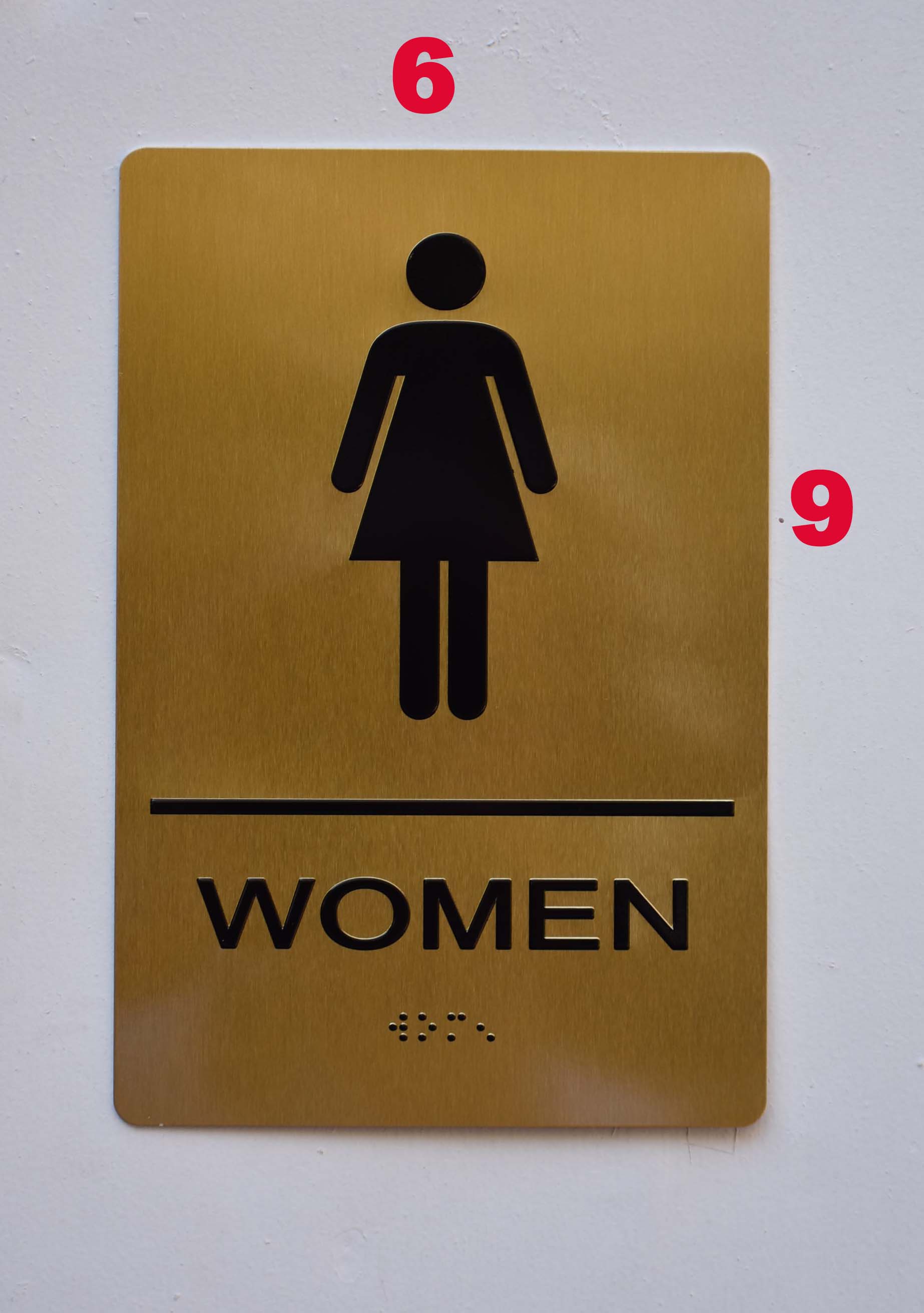 ADA restroom signs