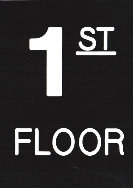 plastic letters inch 2 sign THE sign Plastic  Engraved 1 SIGNS HPD Floor number