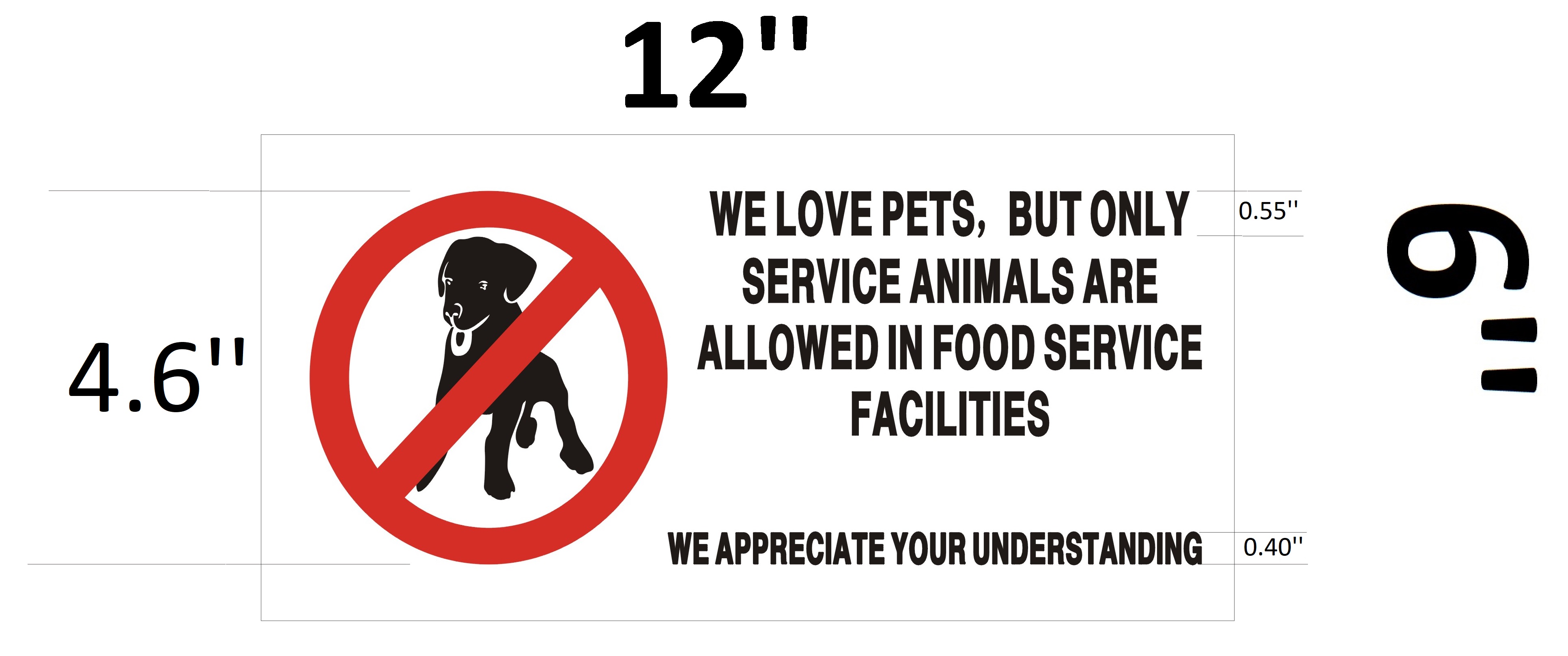 are service dogs allowed in food establishments