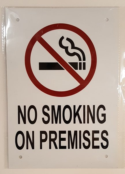 NYC FIRE DEPARTMENT SIGN: NO SMOKING ON PREMISES SIGN (10X7) | HPD ...