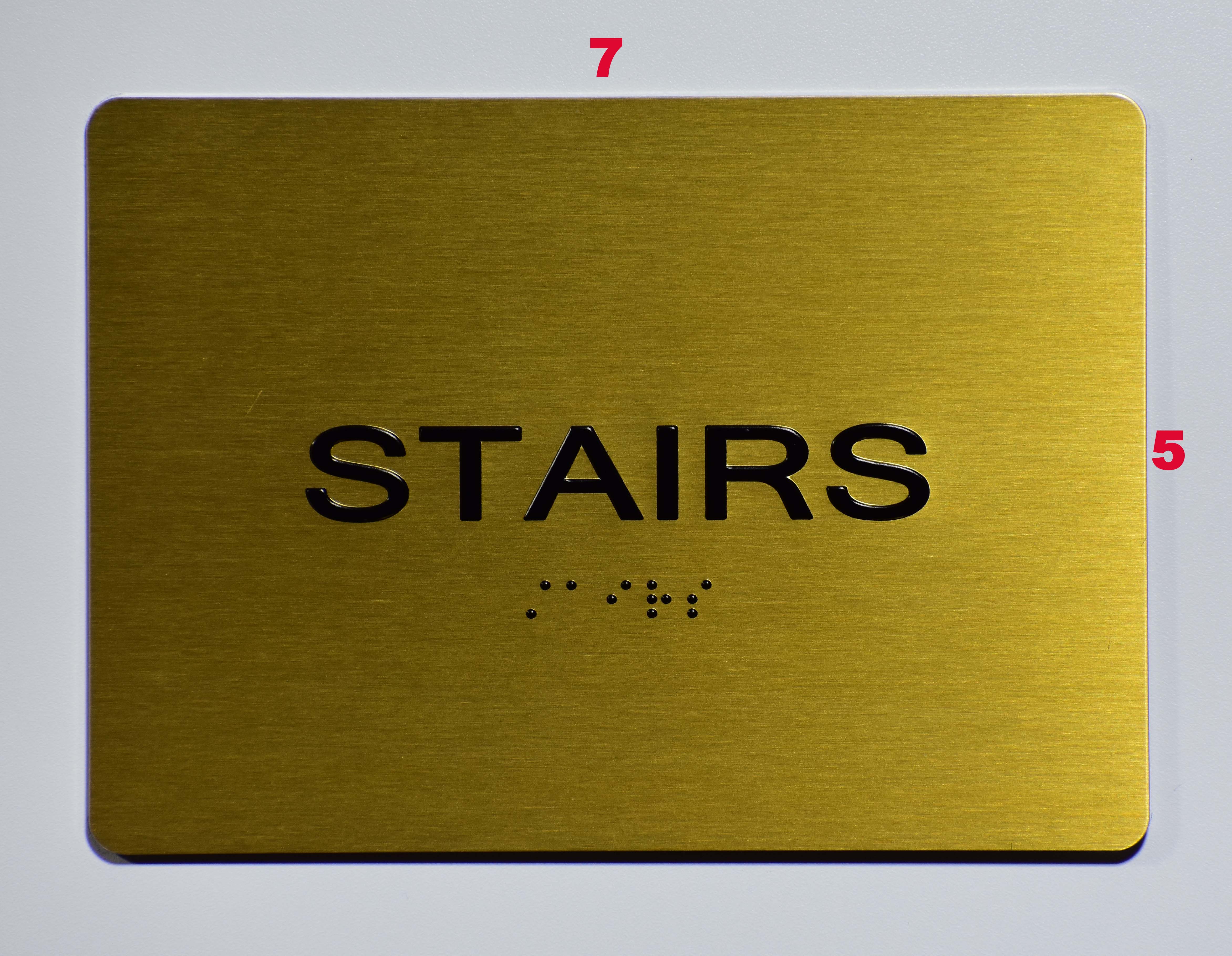 Stairs ADA SIGN -The sensation line | DOB SIGNS NYC -YOUR OFFICIAL ...