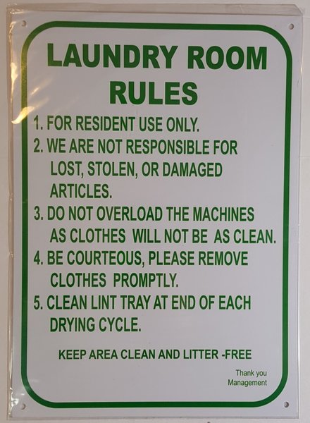 nyc-dob-sign-laundry-room-rules-sign-white-aluminum-10x14-hpd