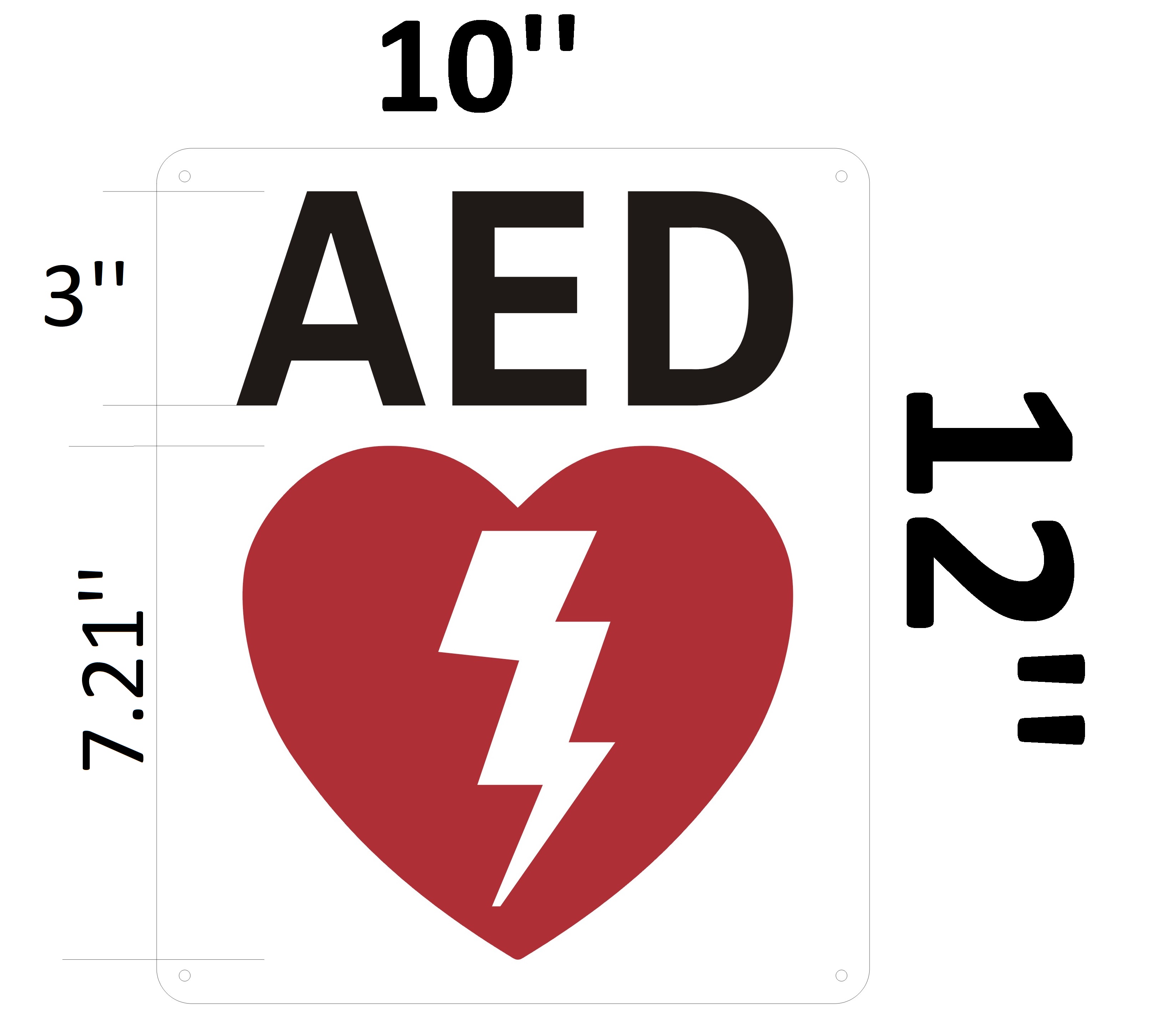 hpd-aluminum-sign-aed-sign-automated-external-defibrillator-sign-hpd