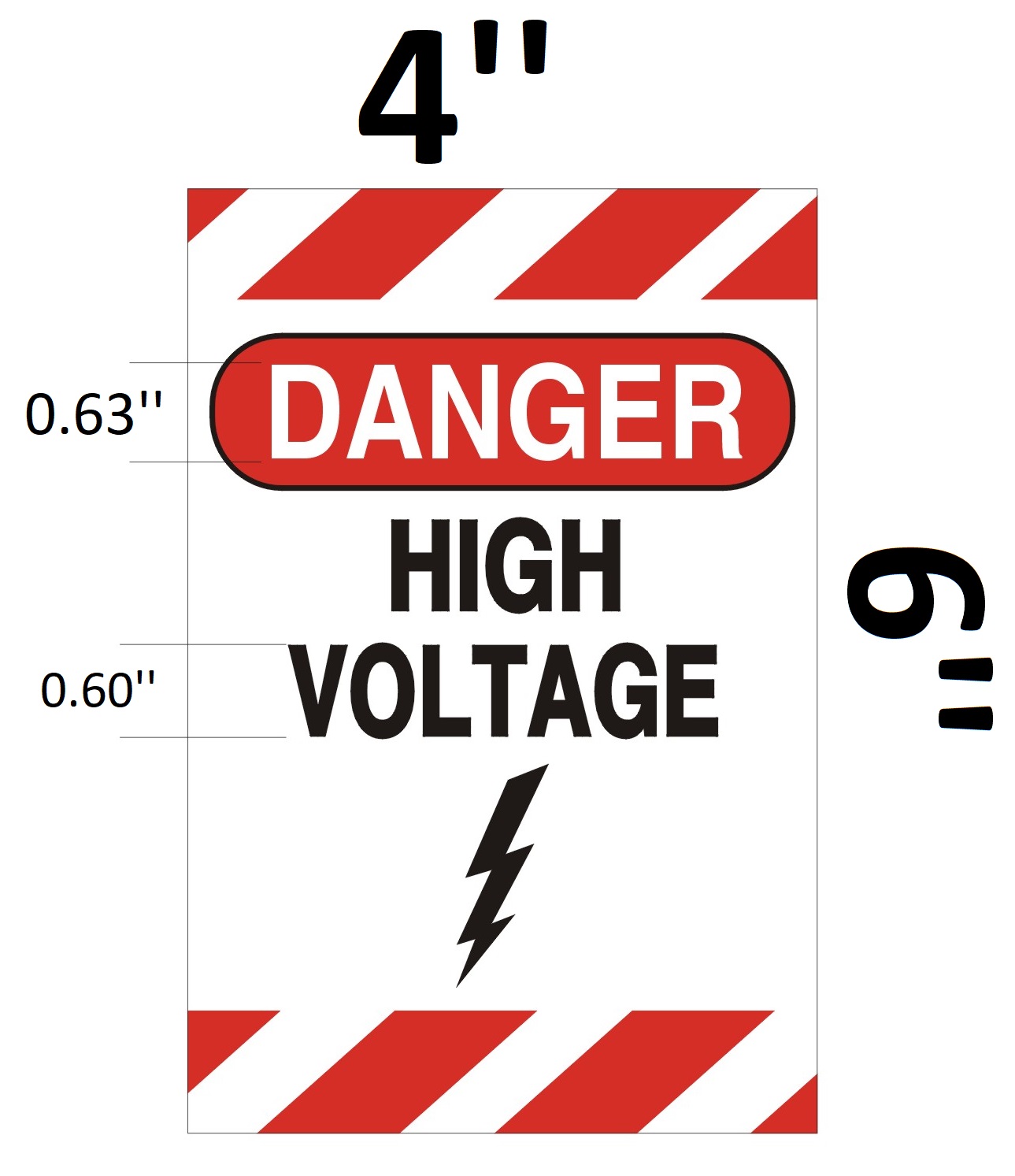 printable high voltage sign