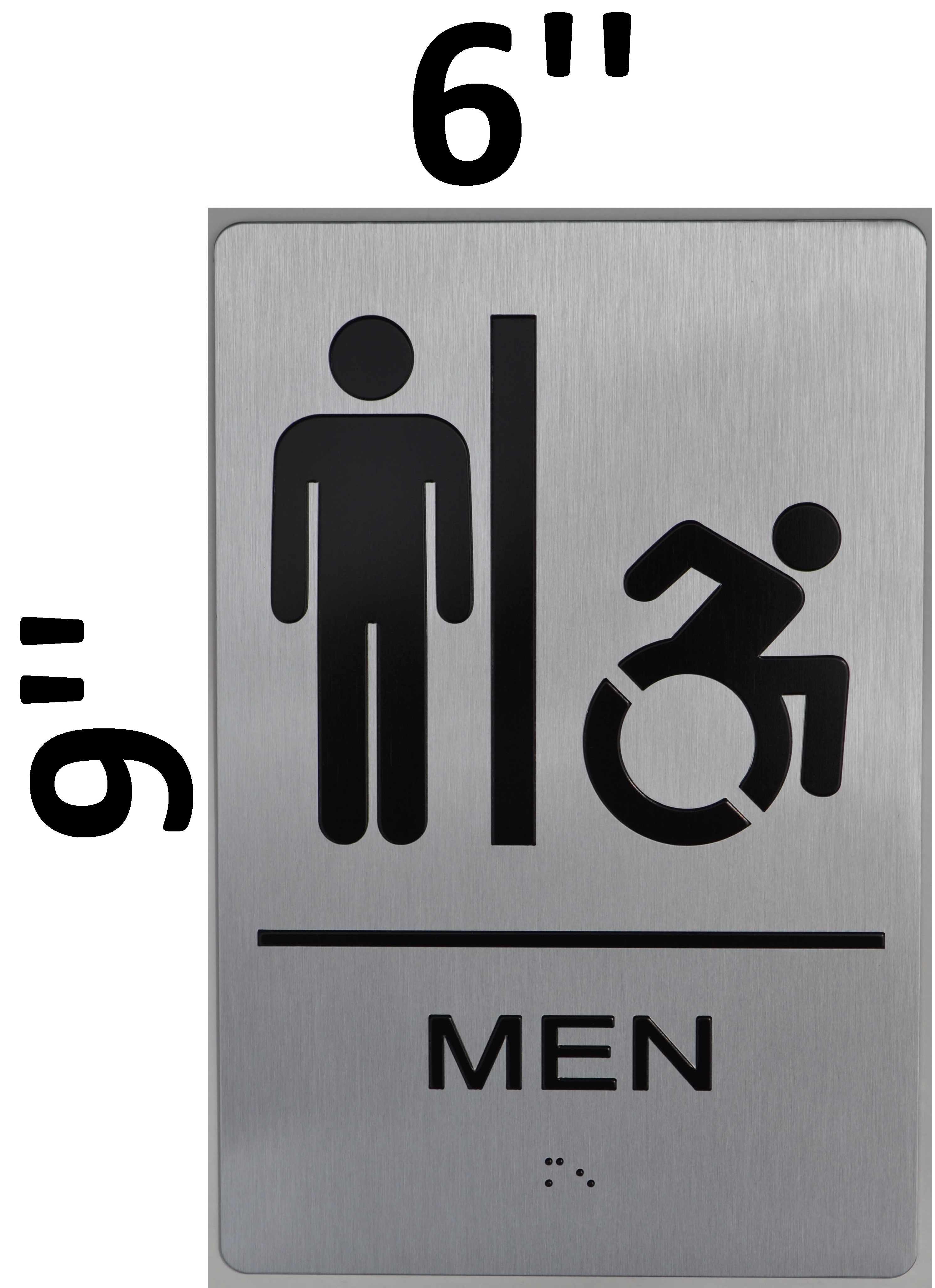 MEN ACCESSIBLE RESTROOM ADA SIGN HPD SIGNS THE OFFICIAL STORE