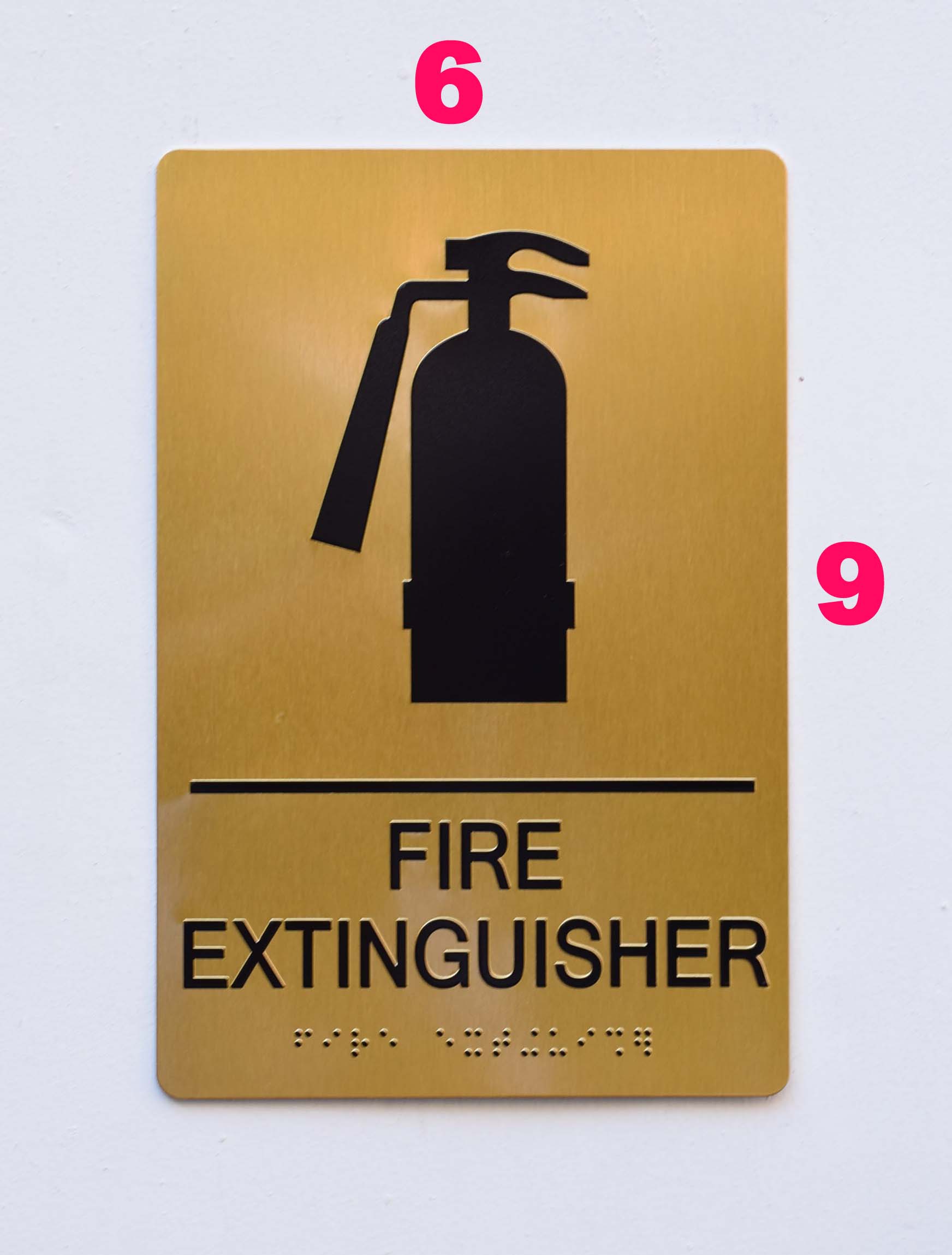All Materials Fire Extinguisher ID Plastic Sign or Sticker 