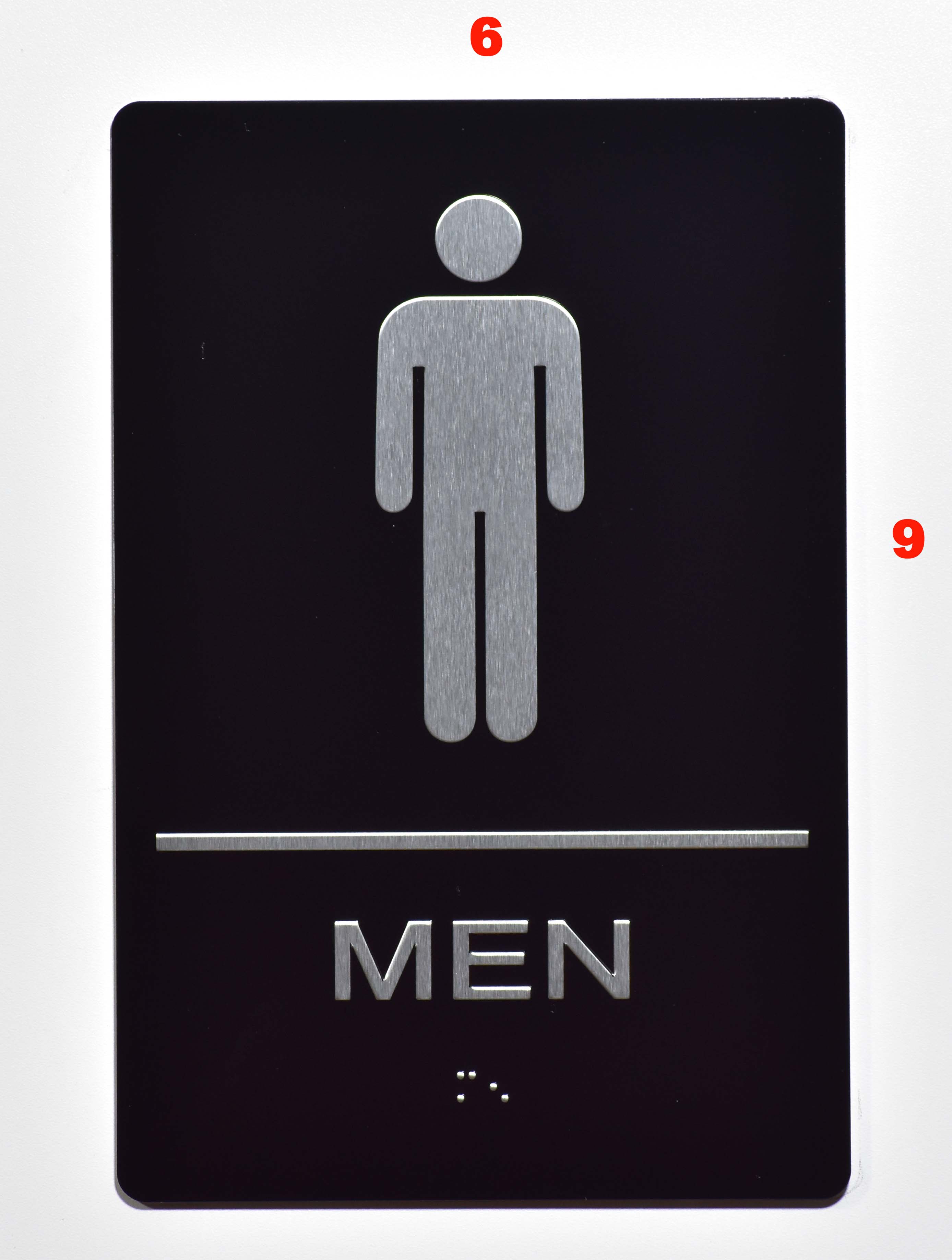 Mens Restroom Sign - Aluminum Restroom Signs | TRADESAFE