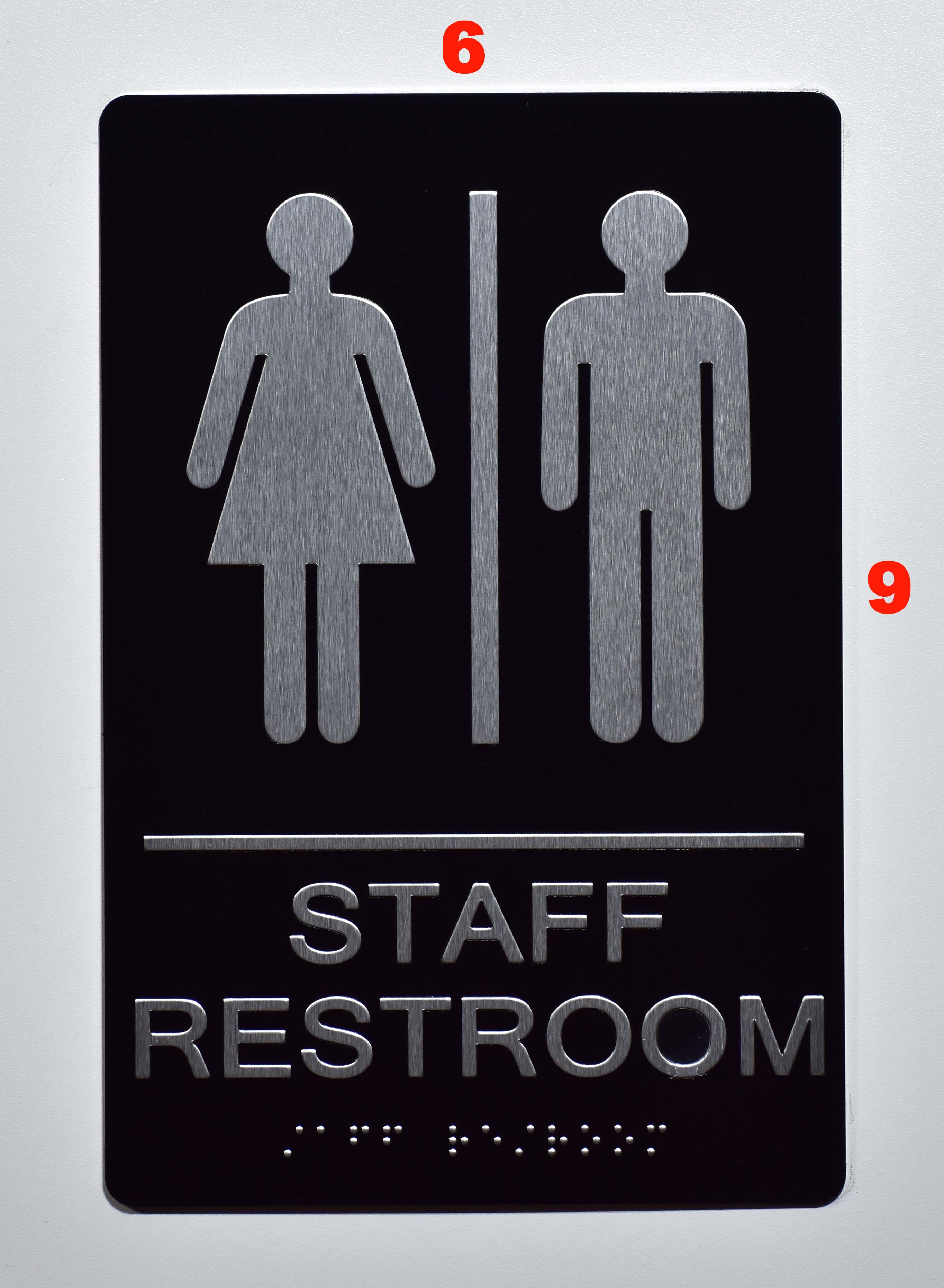 Staff Restroom Sign Ada Sign The Sensation Line Dob Signs Nyc Your Official Store For Nyc 0130