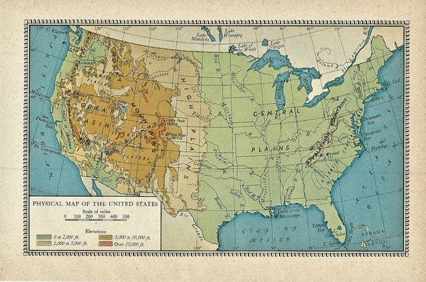 1945 Maps from A History of Our Country | Uncanny Artist