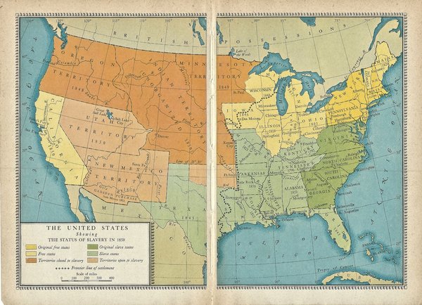 1945 Maps from A History of Our Country | Uncanny Artist