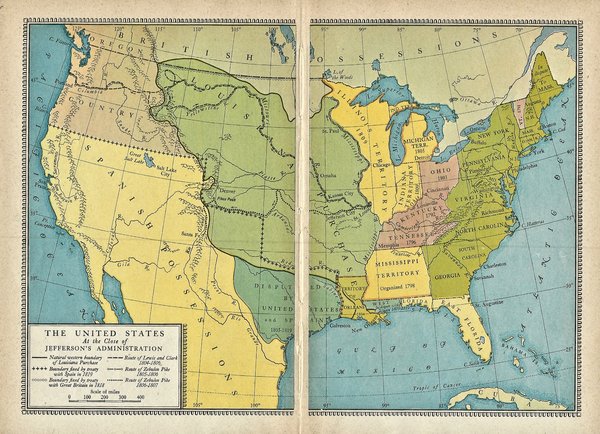 1945 Maps From A History Of Our Country 