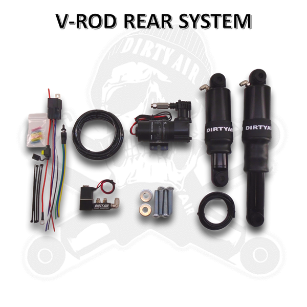 DIRTY AIR VRod Night Rod Rear Air Suspension System DIRTY AIR